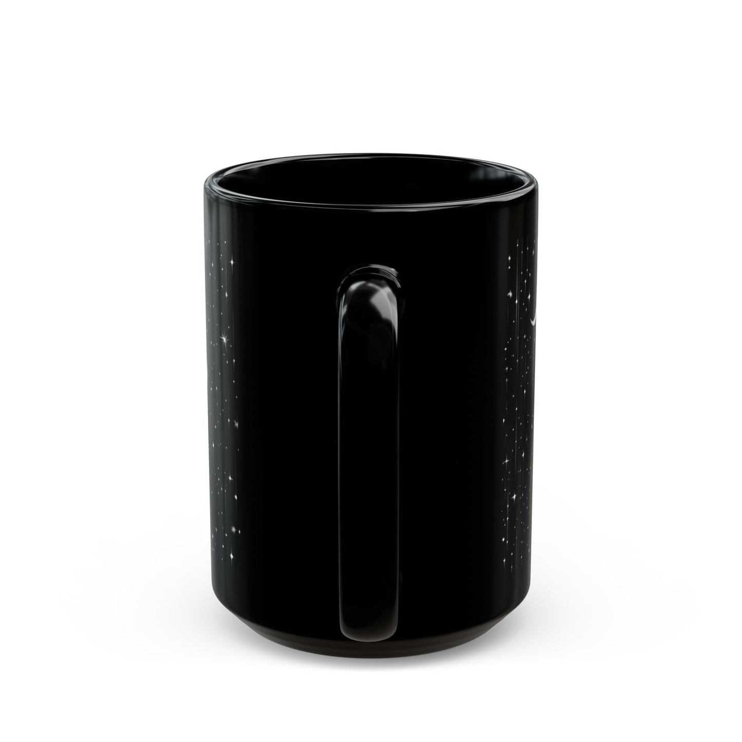 Witchy Moon and Stars Black Mug (11oz, 15oz)