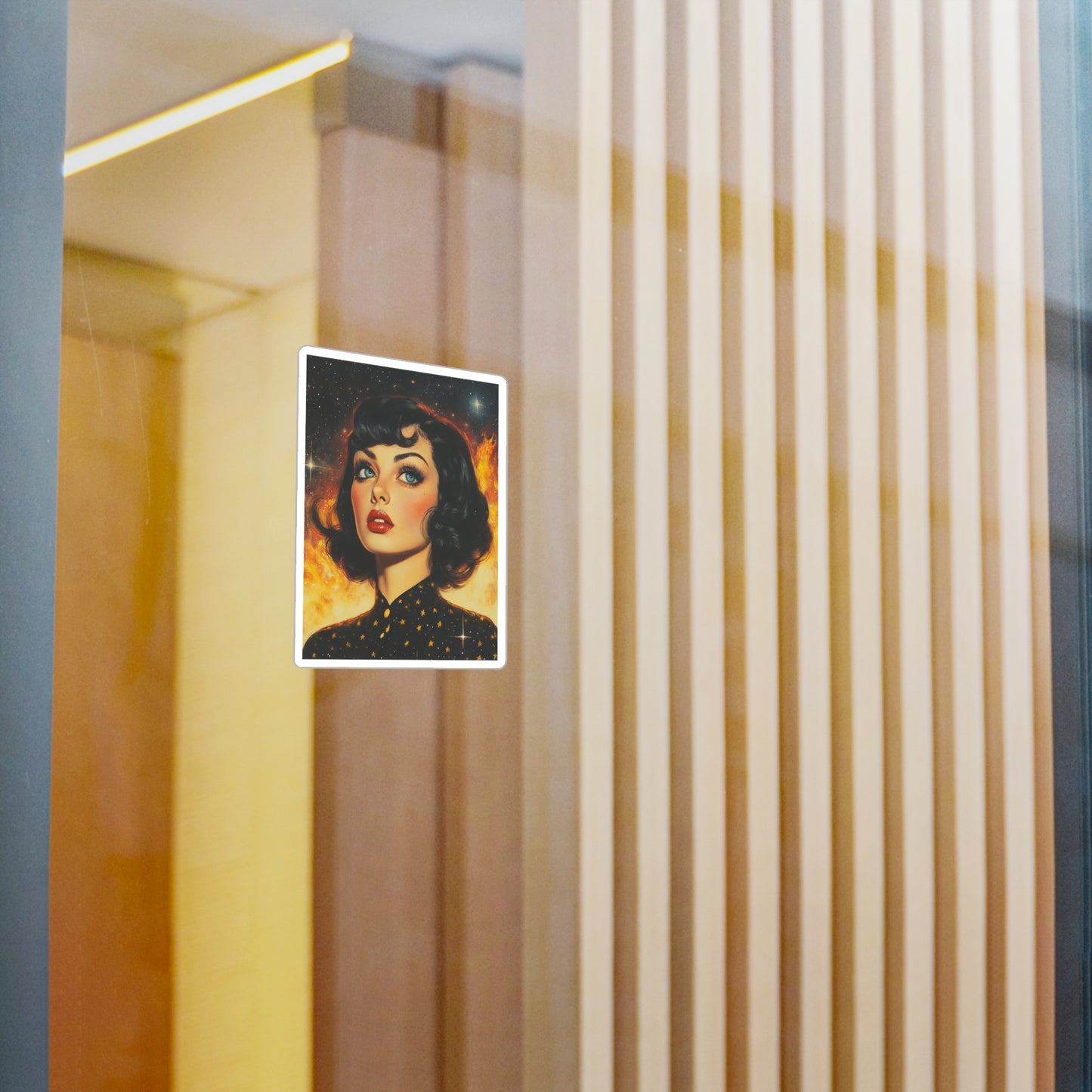Cosmic Rebel Retro Sticker