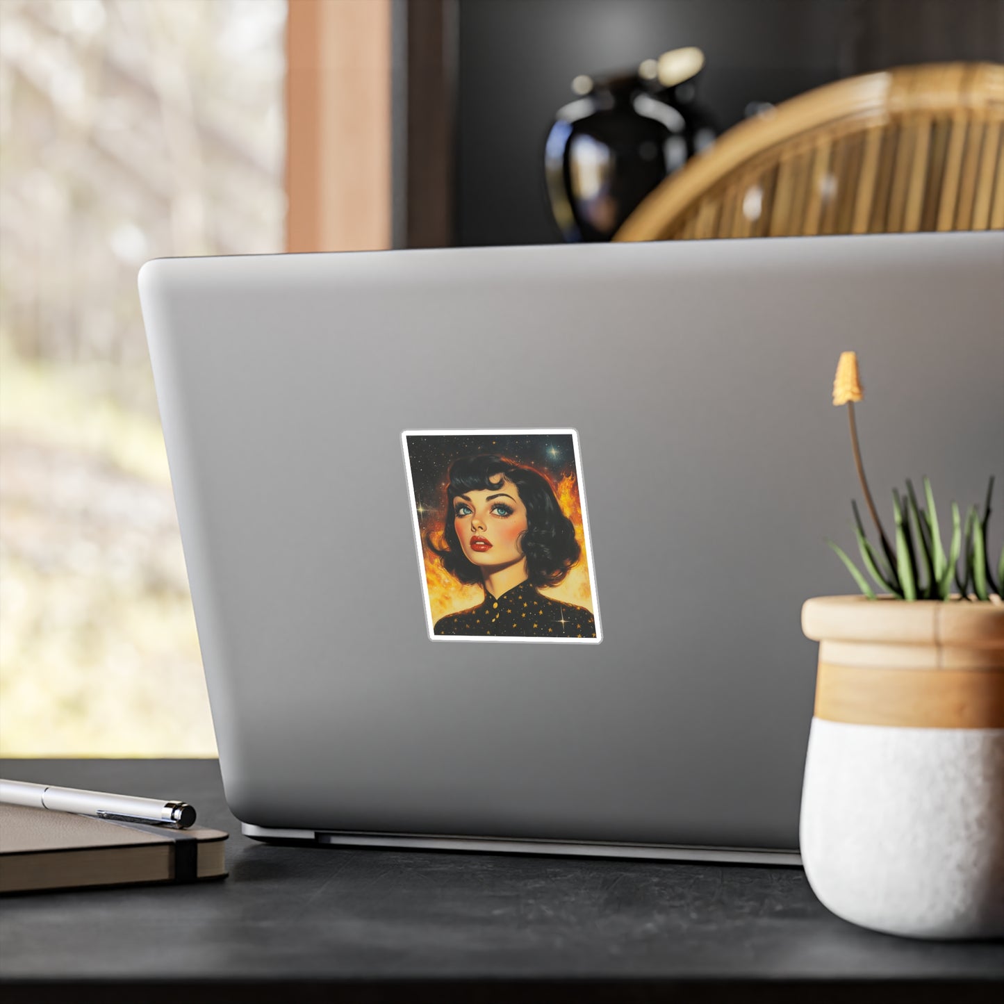 Cosmic Rebel Retro Sticker