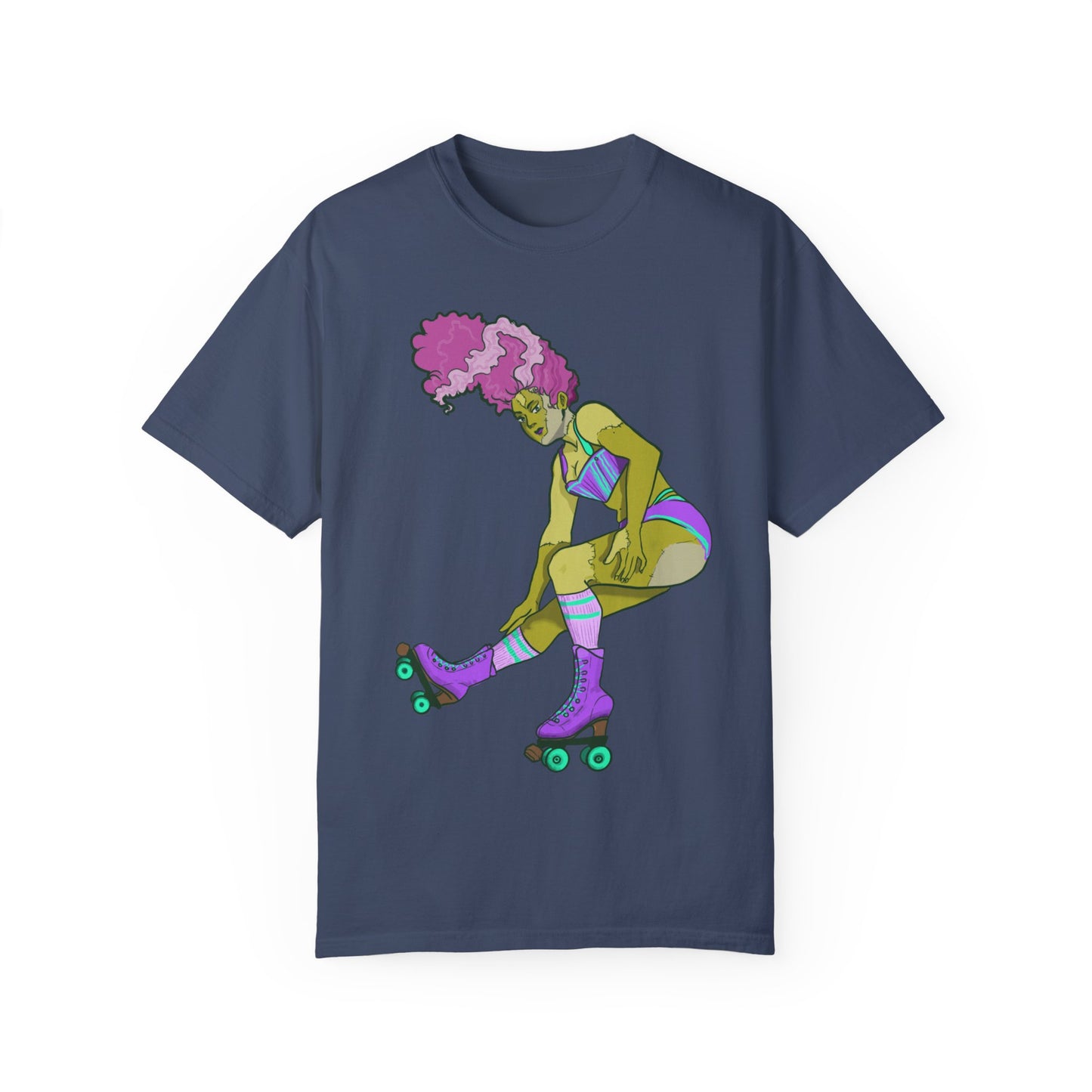 Fierce Frankenstein Roller Girl Tee