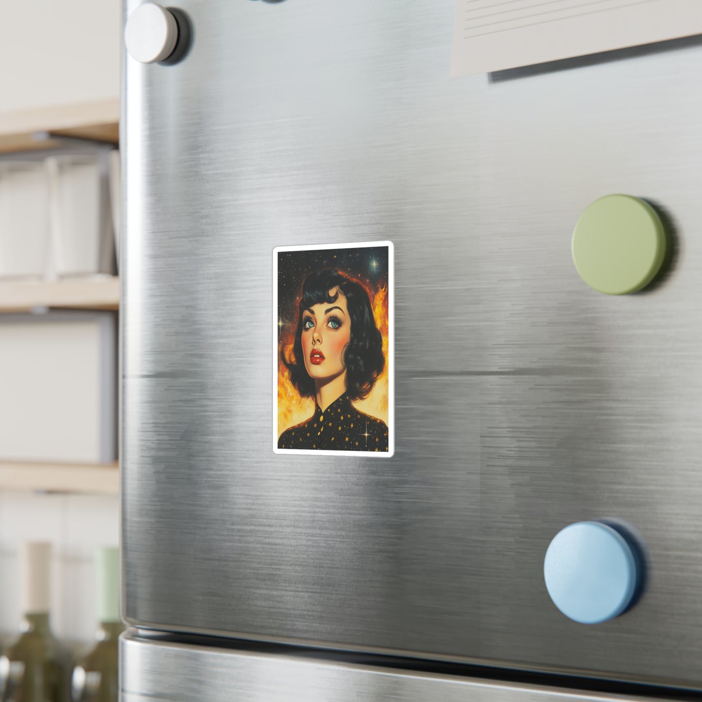 Cosmic Rebel Retro Sticker