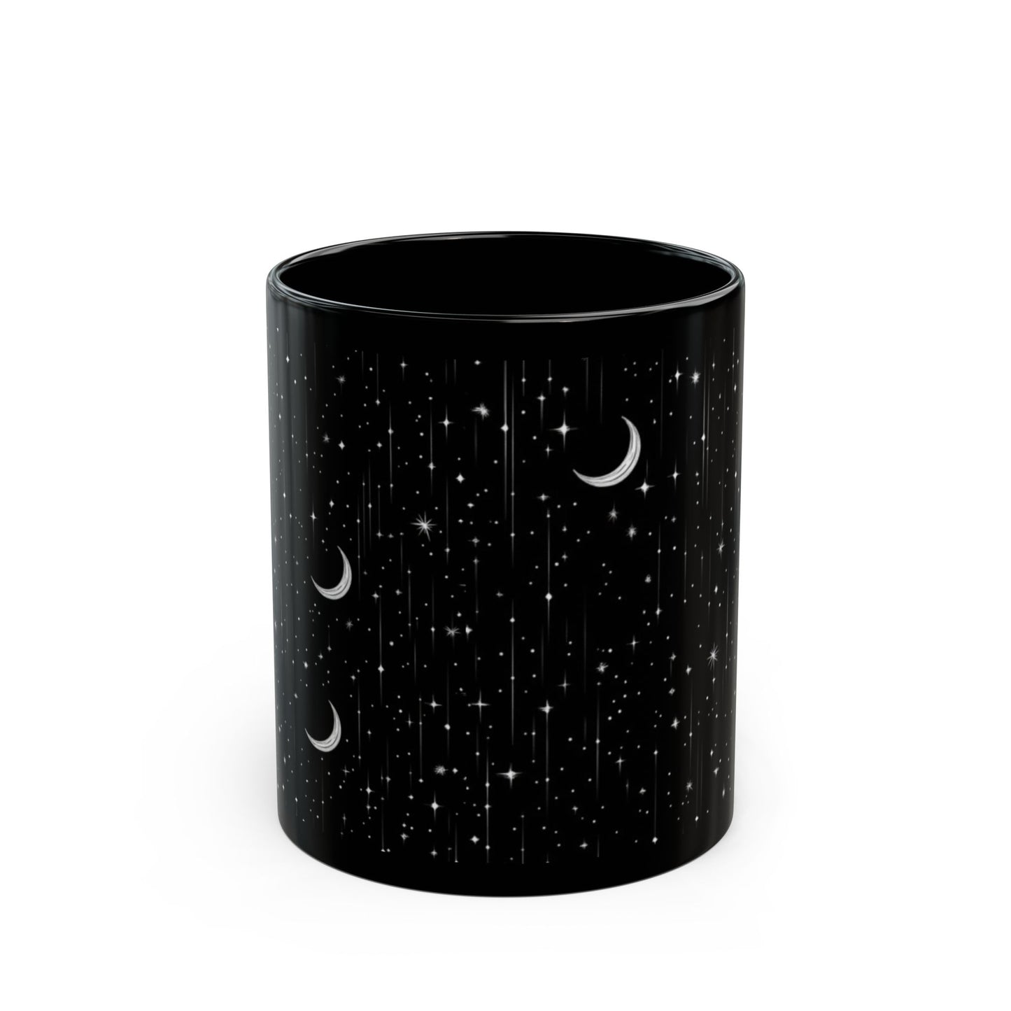 Witchy Moon and Stars Black Mug (11oz, 15oz)